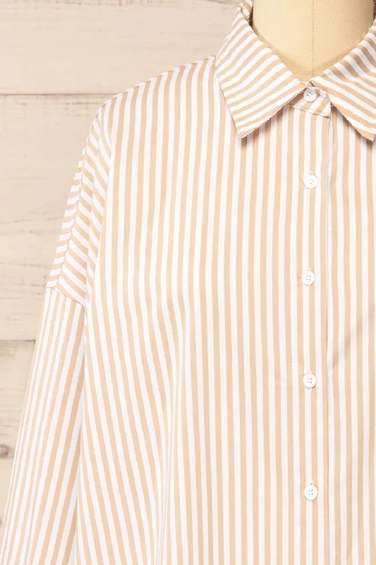 Alistaire | Oversized Striped Shirt Dress