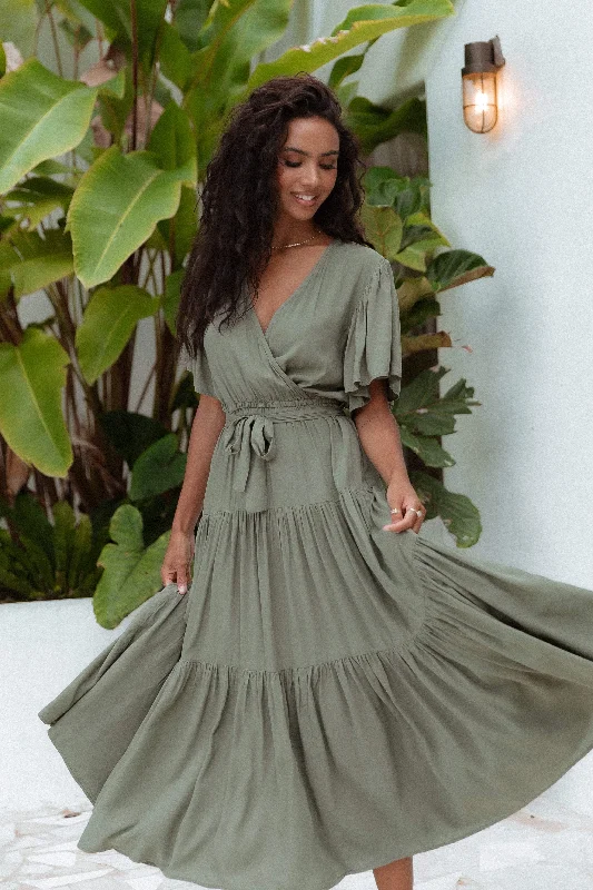 Barker Dress - Olive