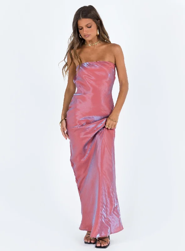 Aysa Strapless Maxi Dress Pink