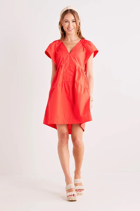 Caitlyn Dress- Tomato