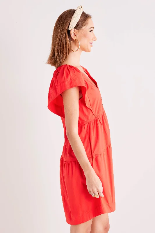 Caitlyn Dress- Tomato