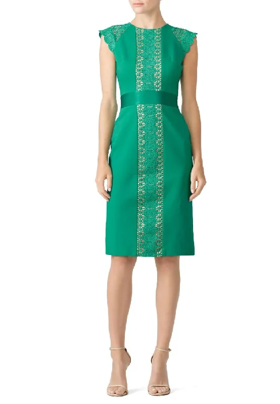 Emerald Green Inge Midi Dress