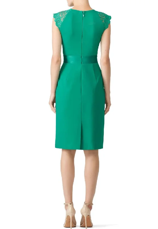 Emerald Green Inge Midi Dress