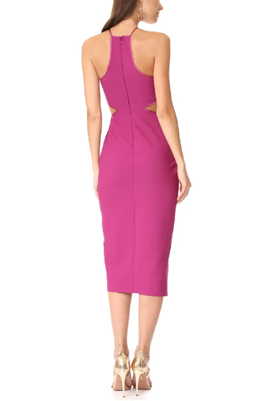 Fuchsia Yael Cutout Waist Dress