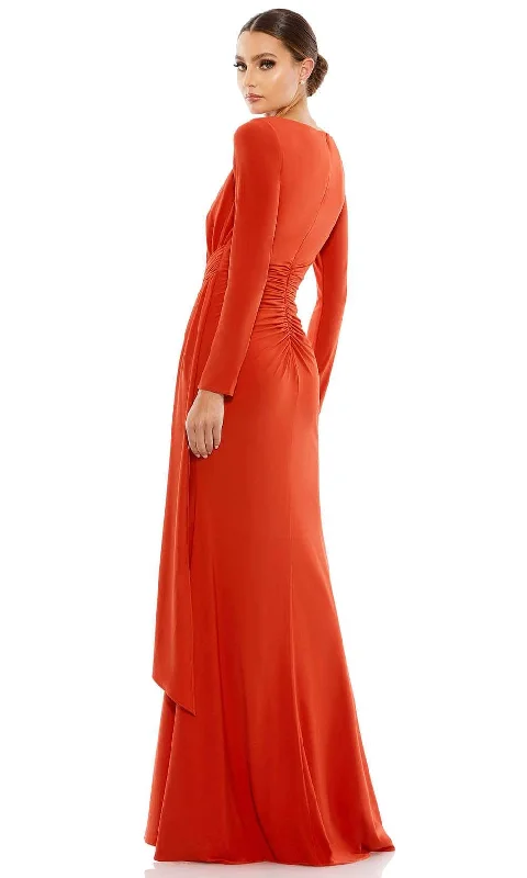 Ieena Duggal 26714 - Ruche Draped Sheath Evening Dress