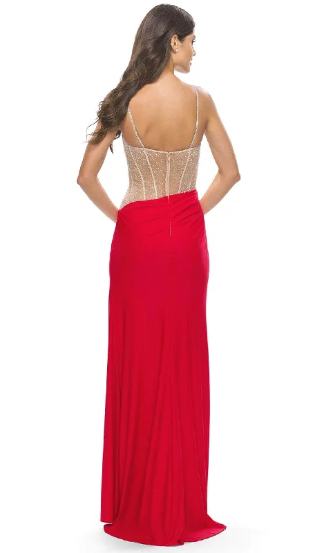 La Femme 31537 - Sheer Embellished Long Dress