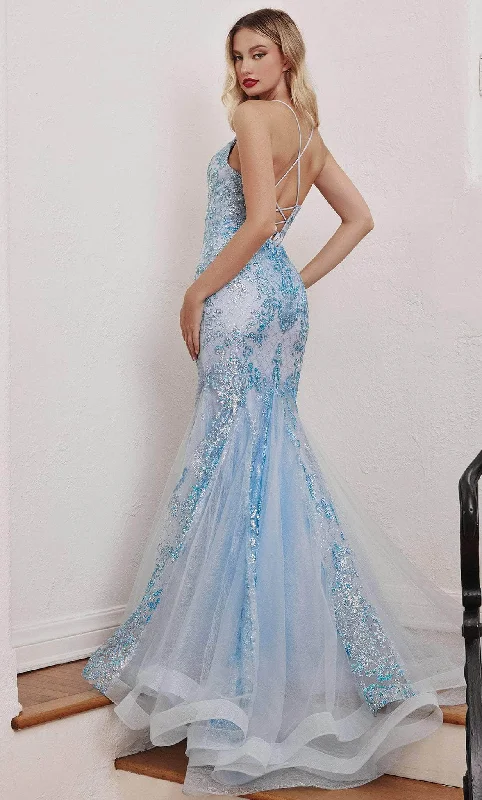 Ladivine CC2279 - Embellished Mermaid Classic Prom Dress