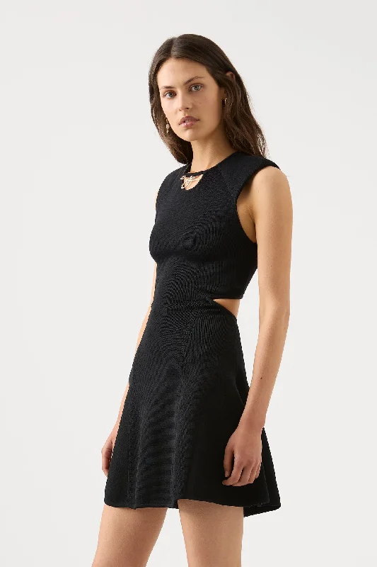 Lena Cut Out Knit Mini Dress