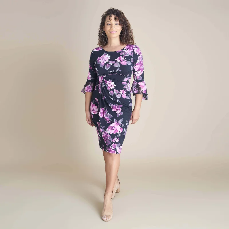 Lisa 2.0 Lilac Faux Wrap Dress