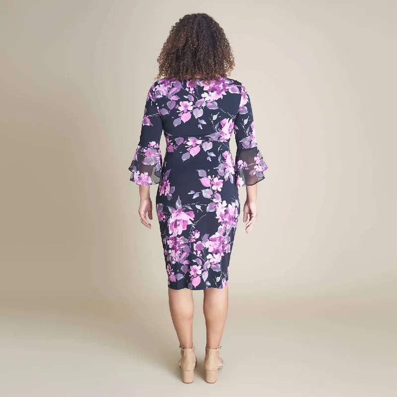 Lisa 2.0 Lilac Faux Wrap Dress