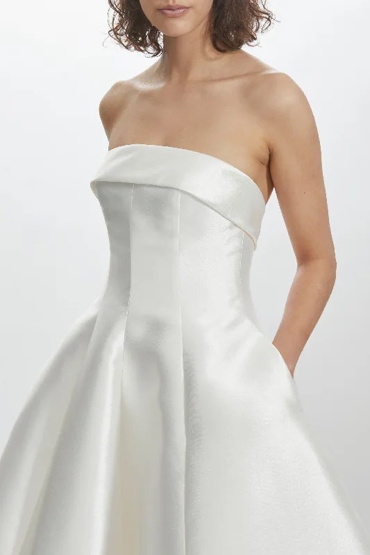 Mikado Strapless Dress