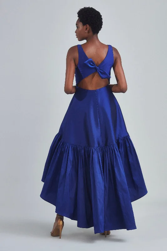 Taffeta High-Low Dress