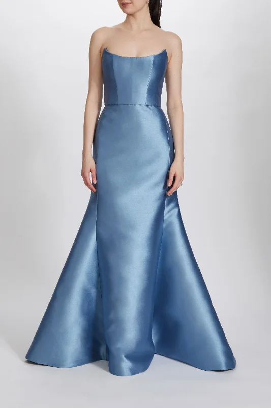 Mikado Strapless Gown