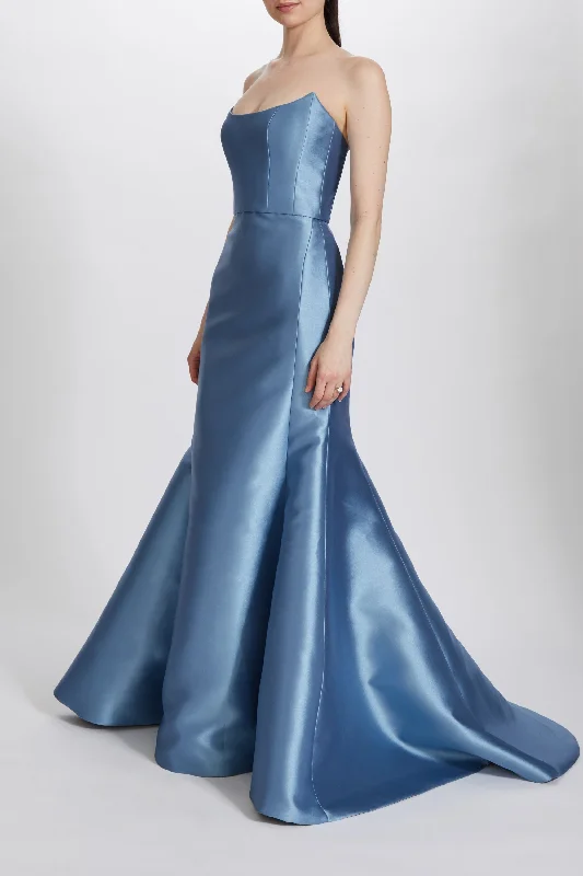 Mikado Strapless Gown