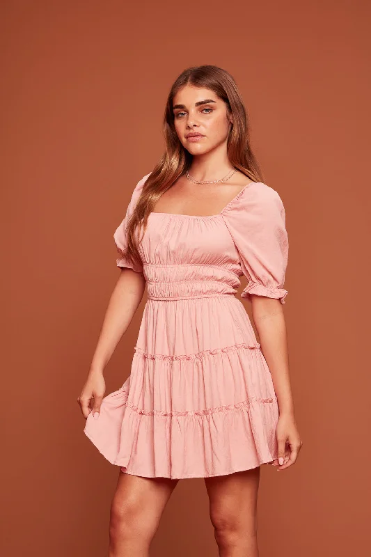 Petal Pink Tier Dress