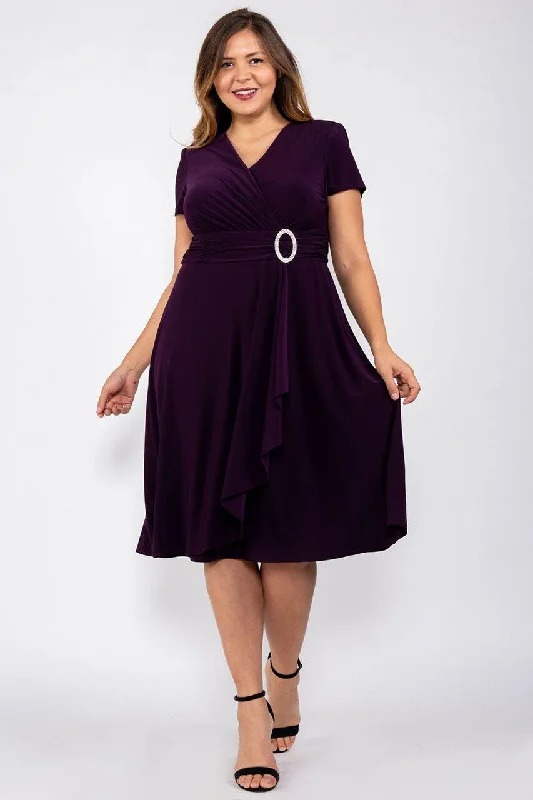 R&M Richards 1149W Short Plus Size Dress