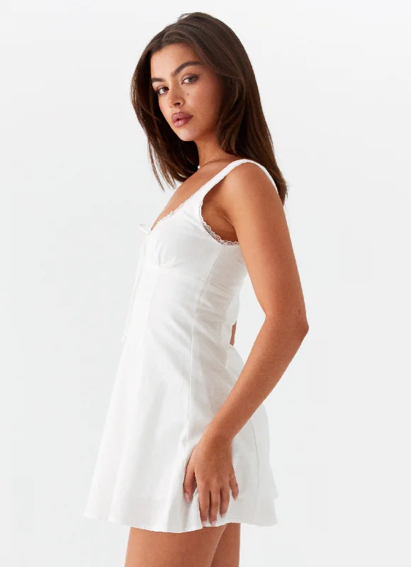 Rowena Mini Dress - White