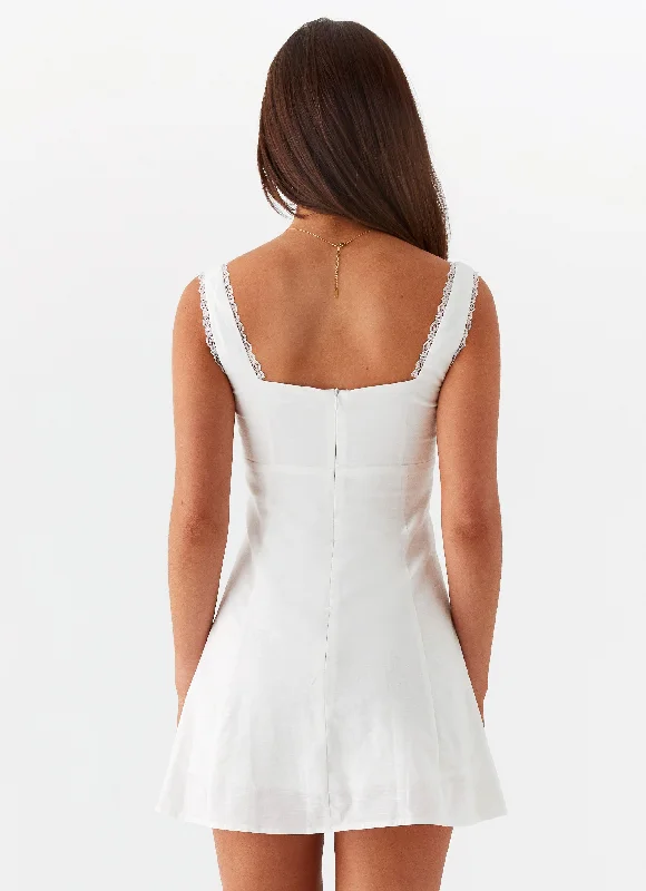 Rowena Mini Dress - White