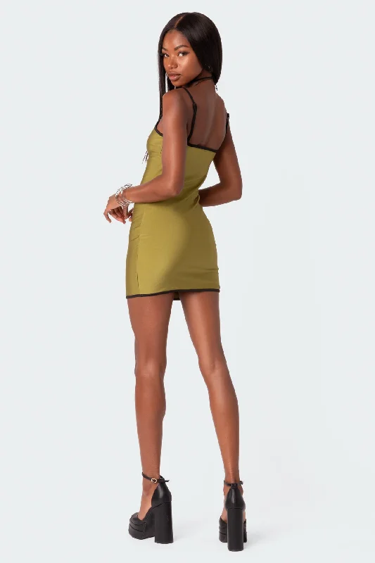 Giselle Contrast Mini Dress