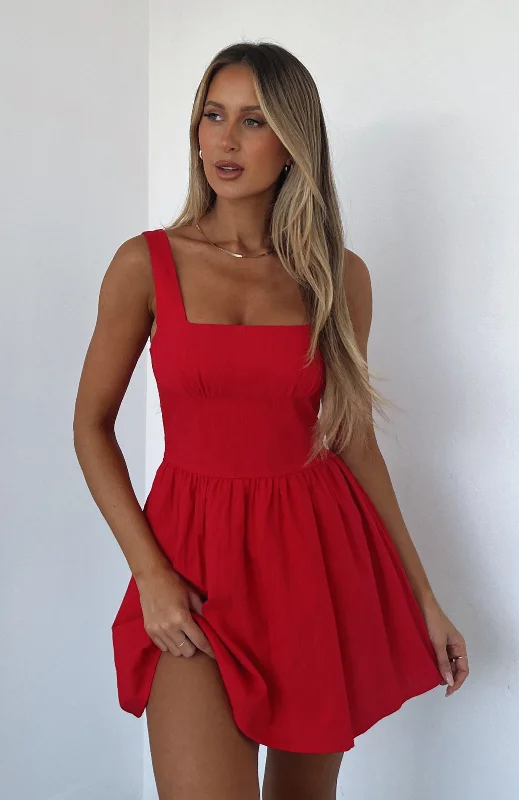 Trending Now Mini Dress Red