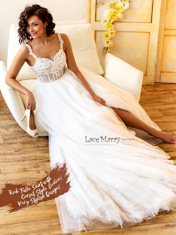 Gorgeous Hand Beaded Sweetheart Neckline Wedding Dress