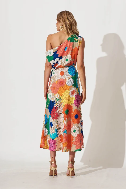 Melinda Maxi Dress In Bright Multi Floral