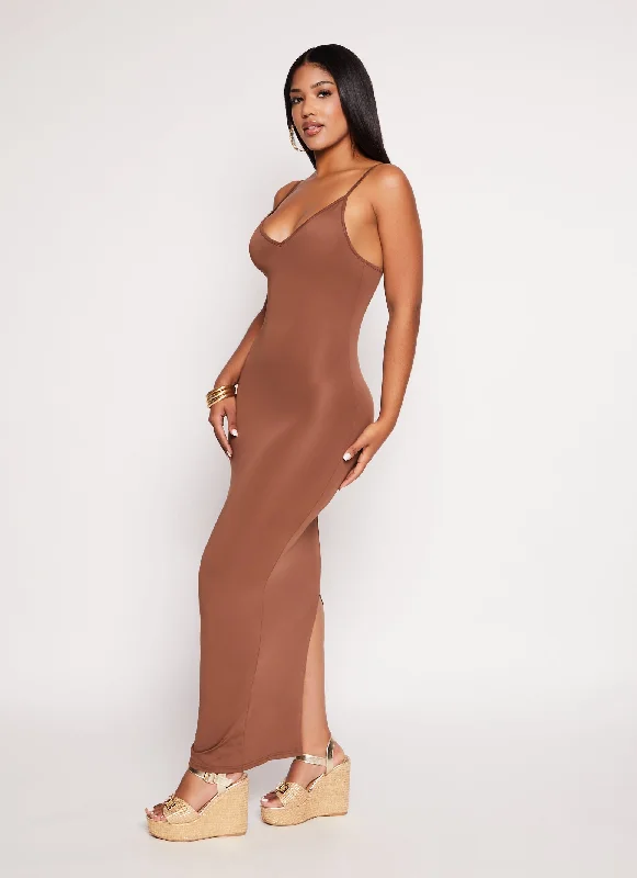 Daisy V Neck Bodycon Maxi Dress