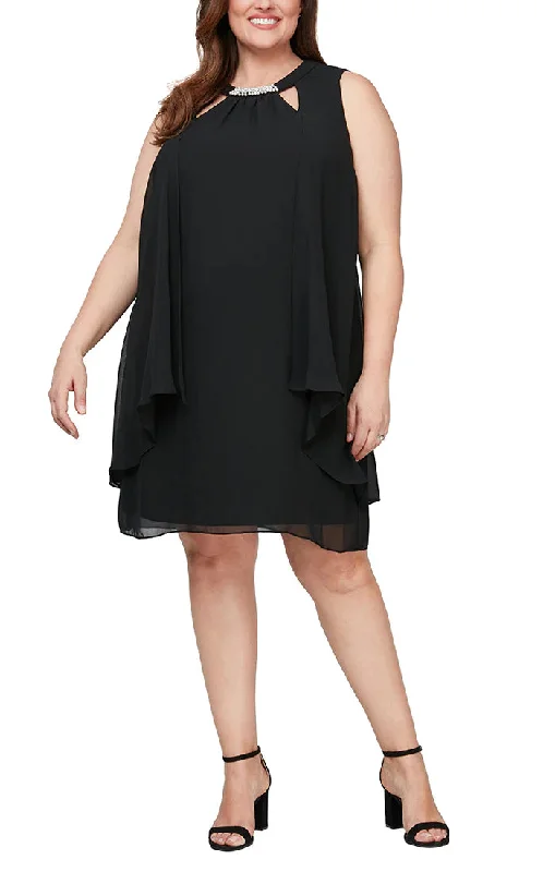 SL Fashions 610366 Plus Size Cocktail Dress