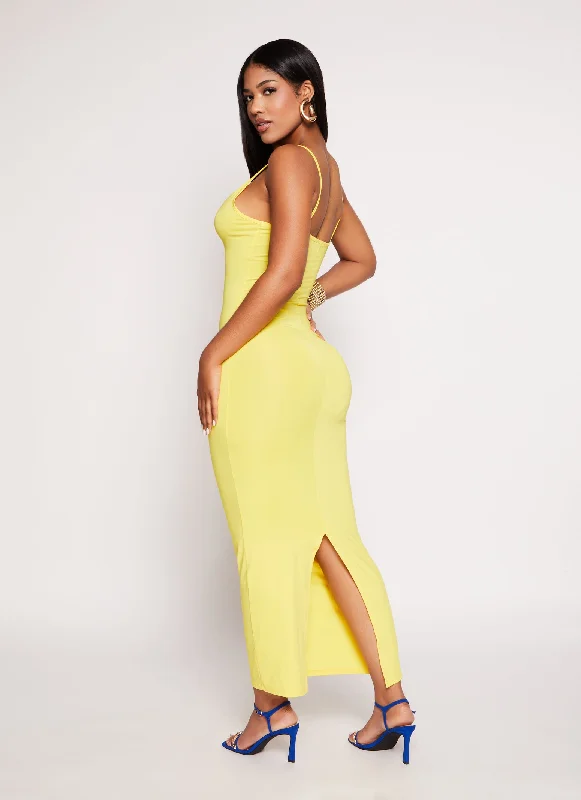 Daisy V Neck Bodycon Maxi Dress