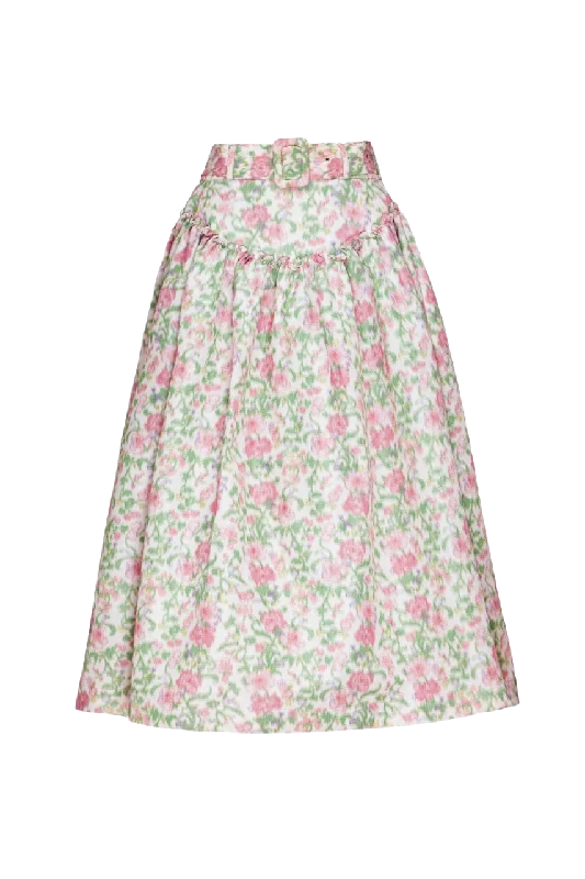 Avery Skirt in Pink and Green Tigerlily