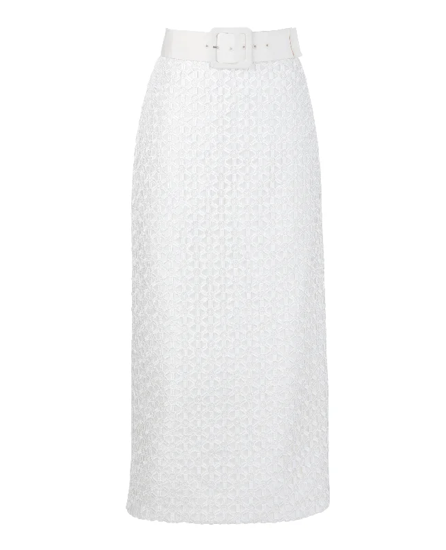 Beata Skirt in Glazed Ivory