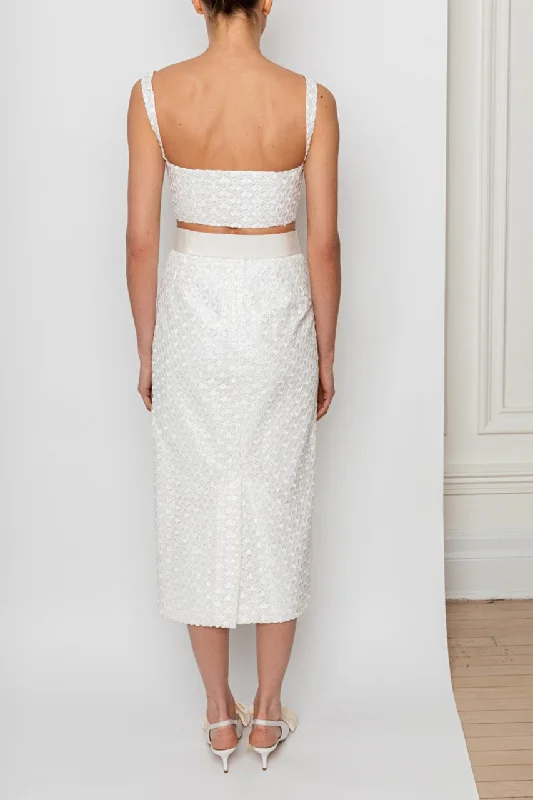 Beata Skirt in Glazed Ivory