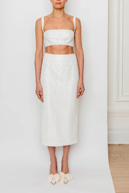 Beata Skirt in Glazed Ivory