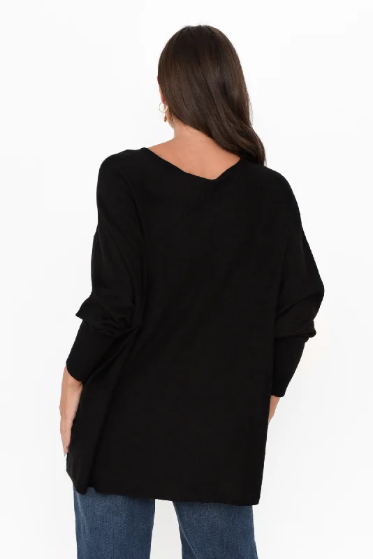 Destiny Black Knit Jumper