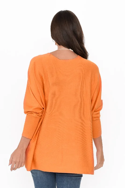 Destiny Orange Knit Jumper