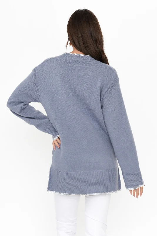 Garrick Steel Trim Knit Jumper