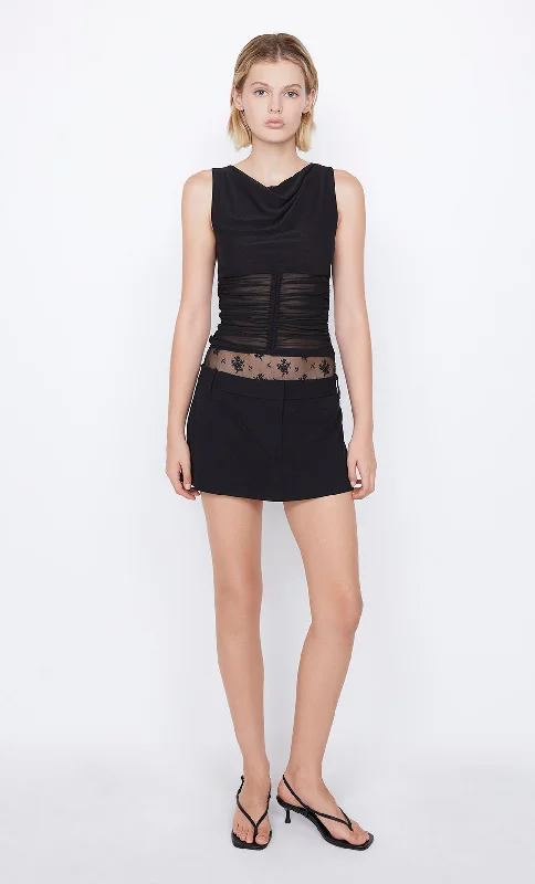 KALENA MINI SKIRT - BLACK