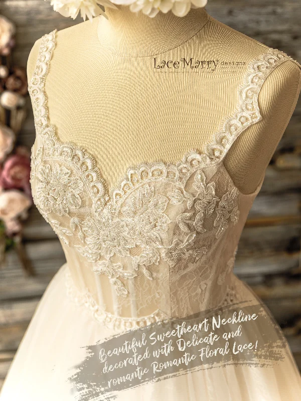 Princess Corset Wedding Dress with Sweetheart Top