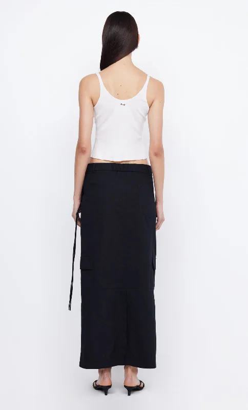 RINA MAXI SKIRT - BLACK