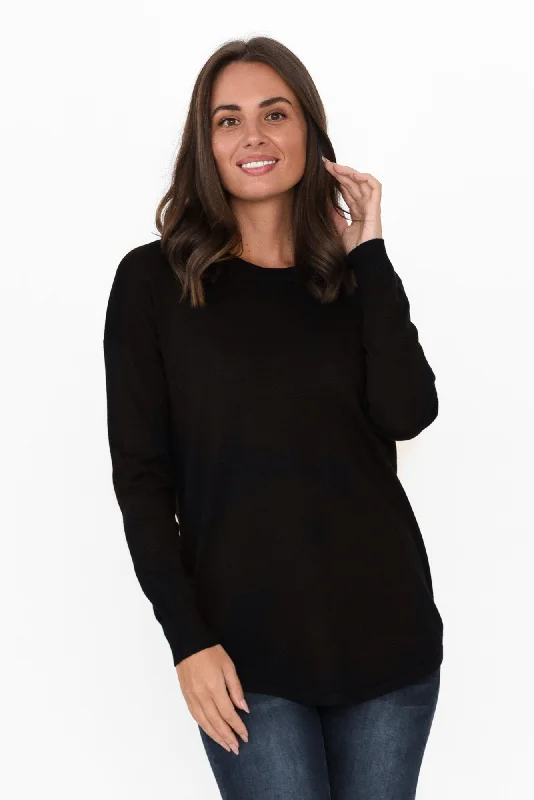 Sophie Black Knit Jumper