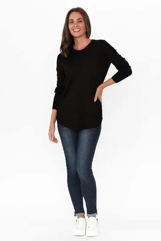 Sophie Black Knit Jumper