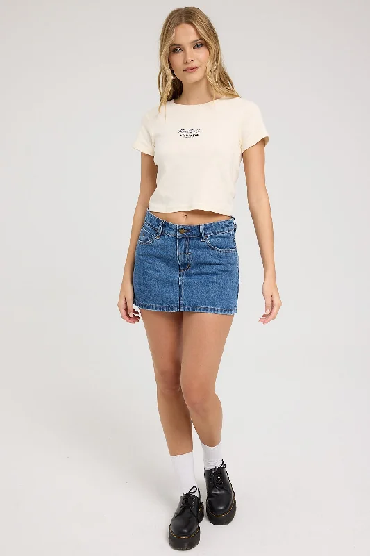 Thrills Signature Mini Tee Heritage White