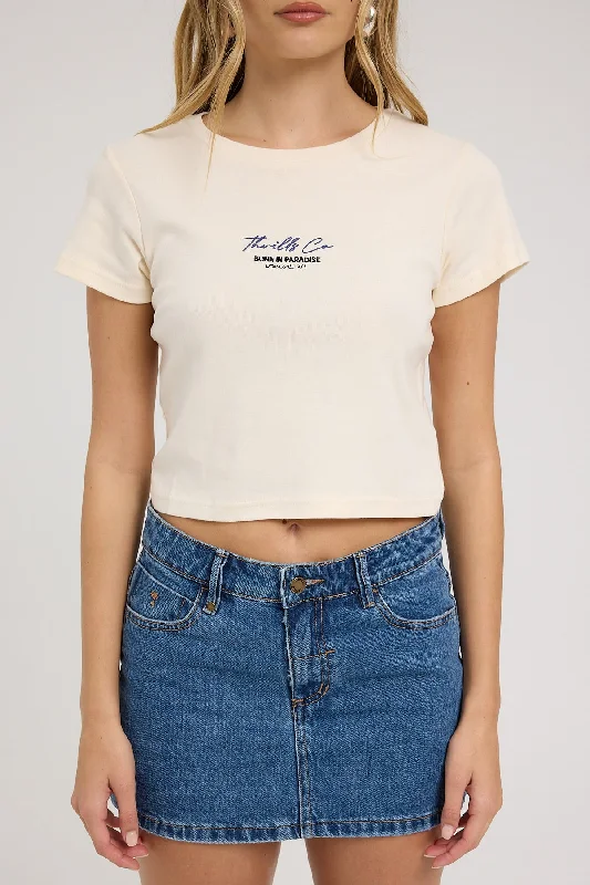 Thrills Signature Mini Tee Heritage White