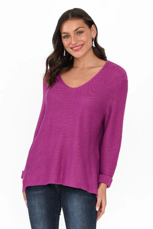 Toulouse Magenta Cotton Jumper