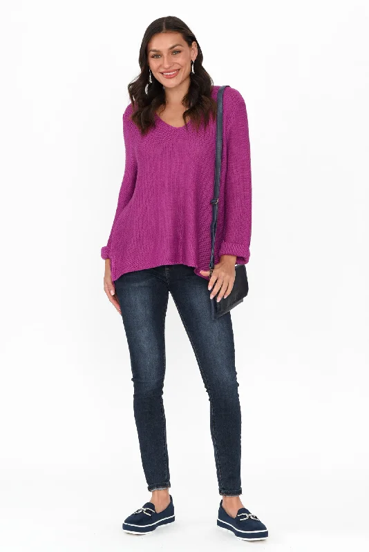 Toulouse Magenta Cotton Jumper