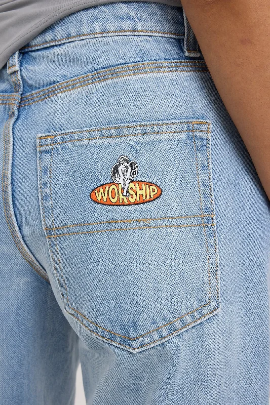 Worship Hangtime Sloucher Jean Blew Dust