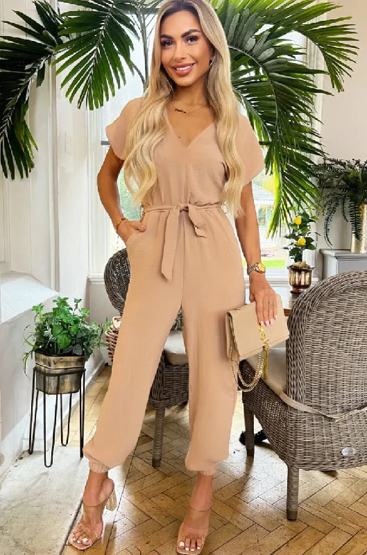 AX Paris Corey Stone Belted Jumpsuit