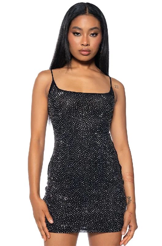 BEA EMBELLISHED BODYCON MINI DRESS