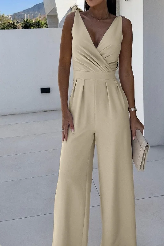 Victoria Stone Wide Leg Jumpsuit