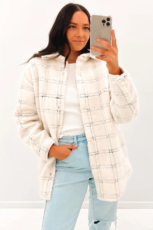 Hurry! While Supplies Last!Alma Sherpa Jacket Coconut Cream